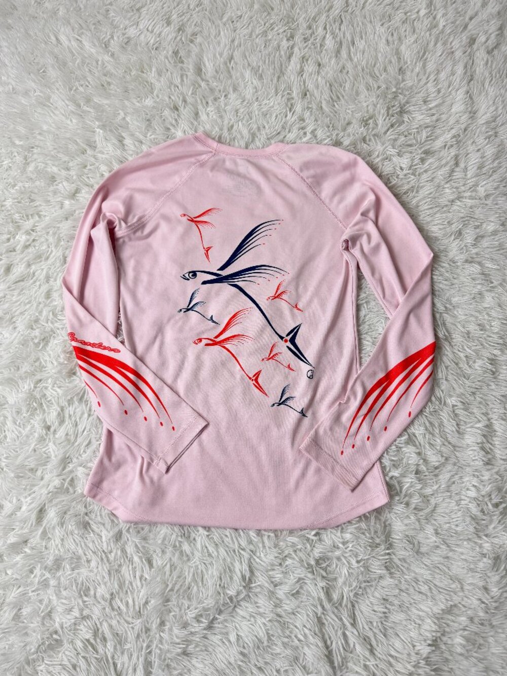 UPF Bottom Crawlers Pink Rashguard Flying Fish Size M ✨Like New